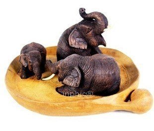 INPHIC-泰國工藝品東南亞家居飾品擺設 擺飾進口柚木木雕 大象