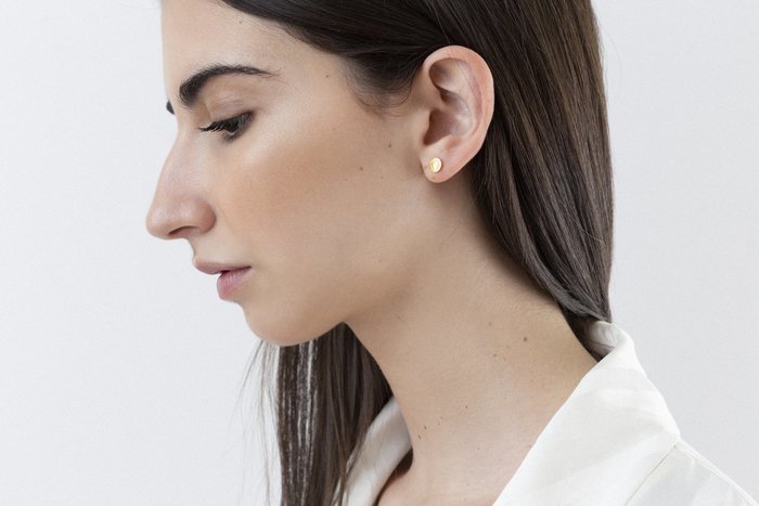 葡萄牙精品 CINCO 台北ShopSmart直營店 Matilda earrings 24K金耳環 迷你硬幣耳環