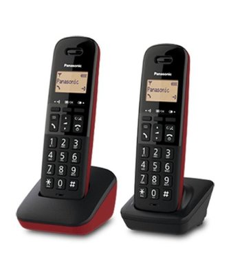【NICE-達人】【免運】Panasonic 國際數位 DECT 無線電話 KX-TGB312 TW雙手機_紅色款