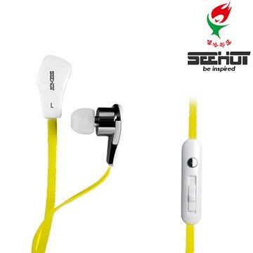 【3C工坊】SeeHot 嘻哈部落 入耳式立體聲有線耳機麥克風(SH-MHS680)(黃色)