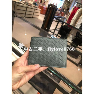 中古二手BOTTEGA VENETA BV 羊皮零錢袋短夾