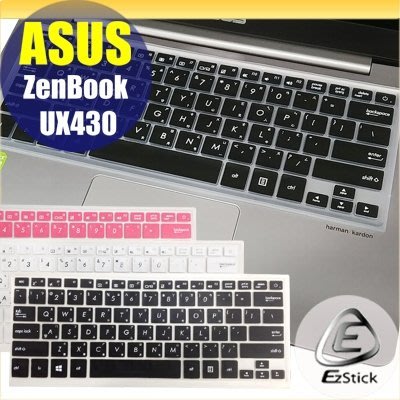 【Ezstick】ASUS UX430 UX430U UX430UQ 黑色中文印刷鍵盤膜(台灣專用，注音+倉頡)矽膠材質