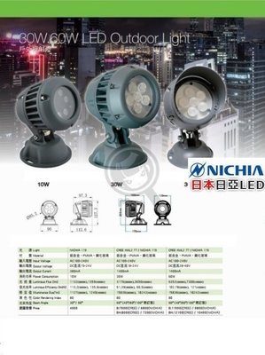 日本Nichia招牌投射照樹景觀照明吸頂燈☀MoMi高亮度LED台灣製☀10W/30W/50W台灣手工灌膠-完全戶外防水
