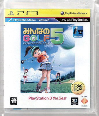 {瓜瓜皮}PS3 二手品 日文版 全民高爾夫5(遊戲都能回收)