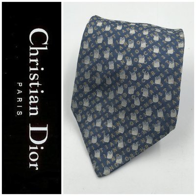 【皮老闆二店】二手真品 Christian Dior 手打領帶 帶105