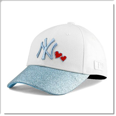 【ANGEL NEW ERA 】 MLB Old Fashioned Cap NY 洋基 白 藍 金蔥 金粉 老帽