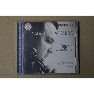 【現貨】帕格尼尼 第1&amp;2小提琴協奏曲 Accardo 阿卡多 CD 全新密封未拆