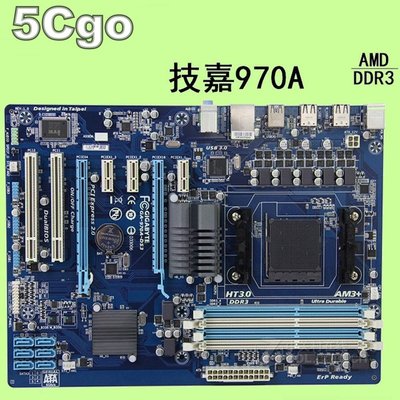 5Cgo【權宇】技嘉GA-970A-DS3 970 AM3+ AMD主機板USB3.0 SATA6*6 VGA XP含稅