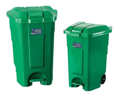 ☆88玩具收納☆小美加垃圾桶 1007 腳踏式環保桶 資源回收桶 掀蓋式收納桶 分類桶 玩具置物桶 儲物桶 附輪 50L