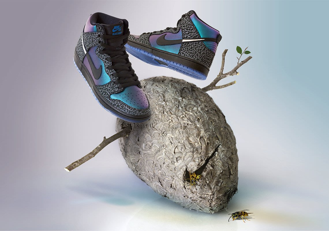 NIKE Nike SB Dunk High Black Sheep Hornet 蜂巢黃蜂代購附驗鞋證明