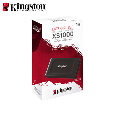 金士頓 XS1000 1TB USB3.2 Gen2 外接式 高速 行動固態硬碟 Portable SSD(KT-SXS1000-1TB)