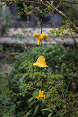 風鈴鑄鐵蜂鳥風鈴掛件花園家居裝飾南部鑄鐵手工鈴鐺風鈴金屬鐵制掛飾