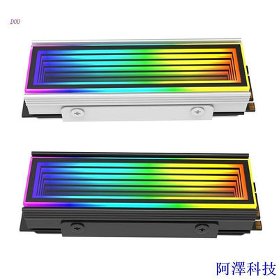 安東科技Dou 高效 M.2 SSD 散熱片散熱散熱 5V 3pin ARGB 散熱器效果