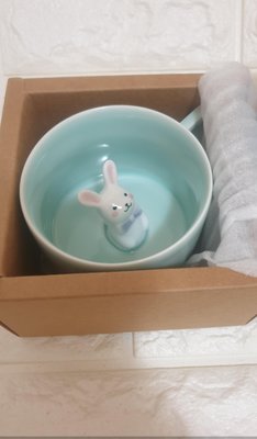 【祺撿便宜】可愛 小兔 陶瓷馬克杯 杯中兔