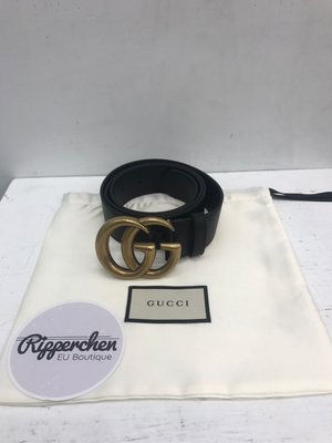 Gucci 新款 大雙G金頭 素面 真皮 皮帶 全新正品 男裝 歐洲精品