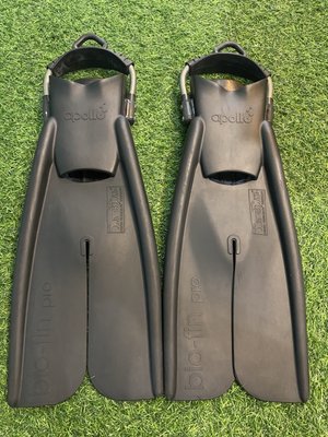 APOLLO BIO FIN 黑 潛水/浮潛 生化蛙鞋 SIZE S 9成新 已改彈簧扣