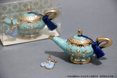 日本 迪士尼Disney 阿拉丁公主 茉莉公主 金屬珠寶盒 神燈造型 袖珍迷你款