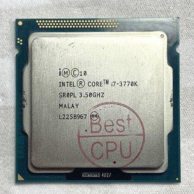 熱賣 Intel i7 2600k i7 2700k i7 3770k 超頻 1155 cpu 桌電 處理器 1155腳新品 促銷