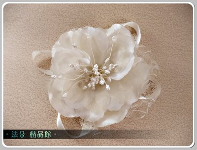 ❤法朵 精品館❤ 獨家販售款-優雅造型花頭飾EEA843*新娘秘書造型飾品/ 新娘飾品 白紗 婚紗