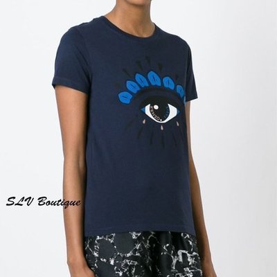 【現貨特價】正品 Kenzo 深藍色 EYE T-shirt 大眼睛 短袖T恤 現貨 XS