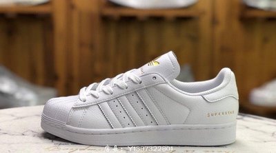 Adidas originals Superstar 全白 金標 皮革 貝殼頭 滑板鞋 FU9196 男女鞋