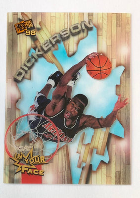 NBA 1998 Press Pass In Your Face #IYF3 Michael Dickerson 特卡
