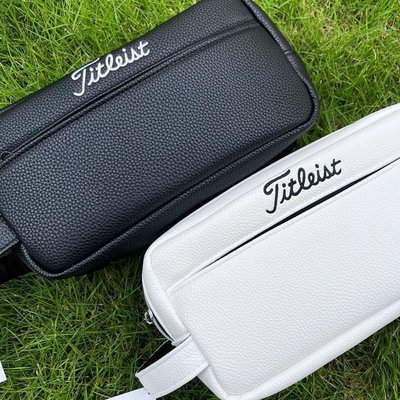【熱賣精選】titleist 高爾夫收納包大容量雙層手包高爾夫手抓包雜物收納包經典手包