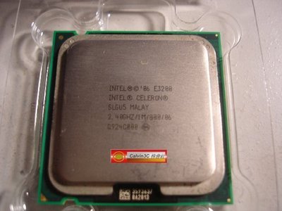 Intel Celeron 雙核心 E3200 正式版 775腳位速度2.4G 外頻800M 快取1M 製程45nm