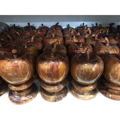 印尼重油血龍木 蘋果聚寶盆燈 台灣頂級鏡面烤漆 內壁薄摟空設計 三截式