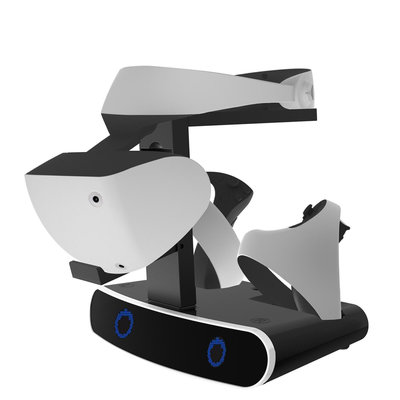 PS VR2手柄充電底座P5手柄座充帶顯示燈可收納VR頭盔支架