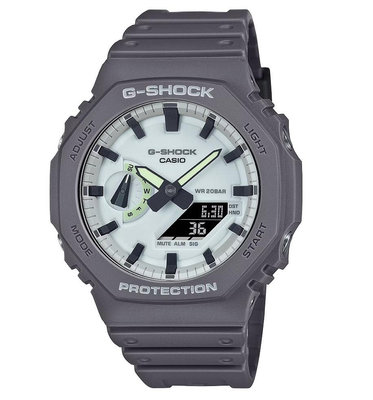 CASIO 卡西歐 G-SHOCK 農家橡樹 綠光系列雙顯運動手錶 / GA-2100HD-8A