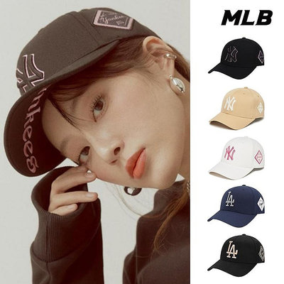 MLB 棒球帽 可調式硬頂菱標 洋基/道奇隊 (3ACP8501N-五款任選)