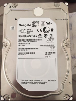 Seagate/希捷 ST3000NM0023 3T SAS 3.5寸 7.2k 128M 伺服器硬碟