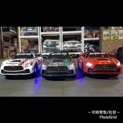 【宗剛零售/批發】BENZ 賓士  AMG-GT4 賽車彩繪造型版本 GTR GT SLS 幸福8  兒童電動車 兒童超