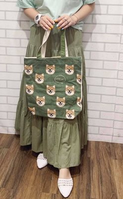 『 貓頭鷹 日本雜貨舖 』柴犬 文青帆布手提袋