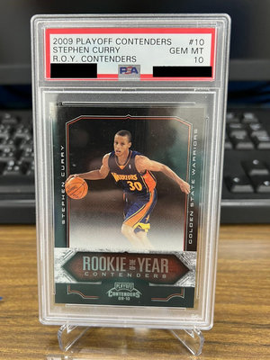 2009 Panini Playoff Contenders ROY Stephen Curry #10 PSA 10 RC