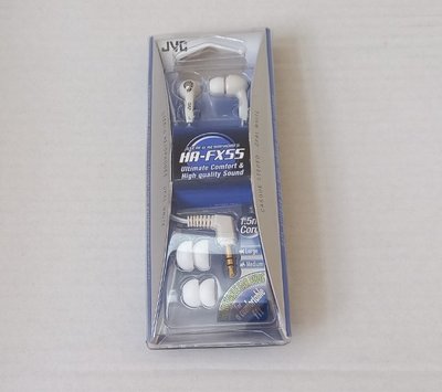 JVC 有線耳塞式耳機『HA-FX55-W(白色款)』