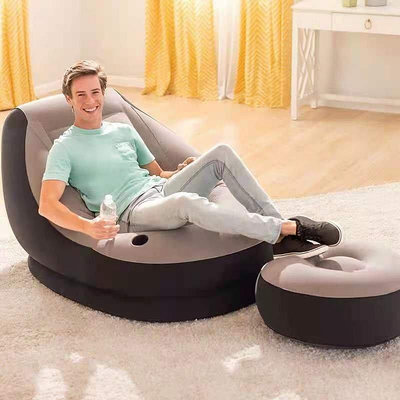 【熱賣精選】INTEX懶人沙發床墊充氣式榻榻米沙發氣墊床座椅單人可折疊沙發床