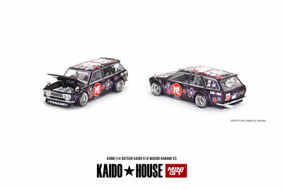 MINIGT&amp;Kaido House164達特桑510瓦罐GT-R R33) Greddy汽車模型