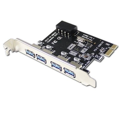 盒裝 PCI-E 轉 USB 3.0 NEC 最新 μPD720201晶片 xHCI rev1.0 傳輸5GB 固態電容