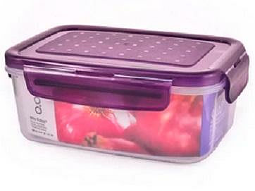 全新 Lock&Lock 樂扣樂扣O.O5保鮮盒920ml-紫色 樂扣樂扣PP微波保鮮盒 超鮮保鮮盒 可微波.可冷凍冷藏