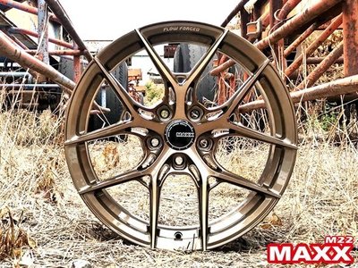 可議價 全新鋁圈 MAXX M22 17吋旋鍛輕量化鋁圈 古銅 5孔100 5孔108 5孔112 5孔114.3
