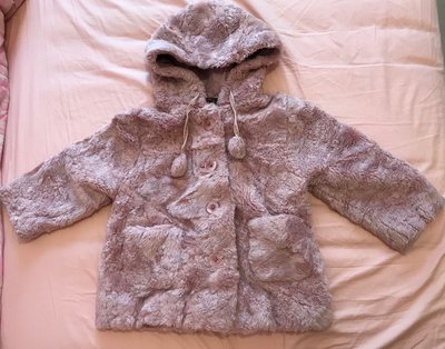 紫藕色毛毛外套（2-3歲，86-98cm）2box已降價