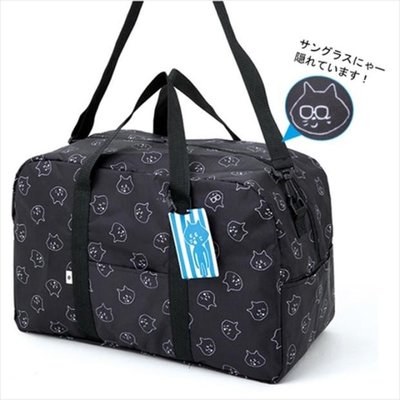 《瘋日雜》日本BOOK附錄 Ne-net 黑貓  NYA手提包 波士頓包 旅行袋 運動包 側背包+ 卡套兩件組