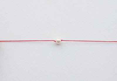[Le Bonheur Line] 幸福線 手工/ 天然珍珠 x2  /紅線 手鍊 redline 高貴 優雅 手繩