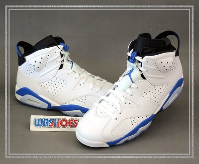Washoes Nike Air Jordan 6 Sport Blue 白藍 384664-107 US 10 現貨