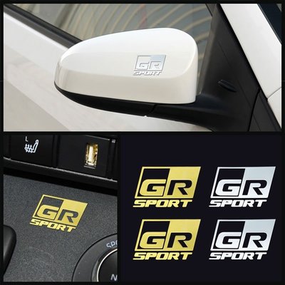 豐田 GR Sport Corolla CHR C HR Avensis Yaris 汽車造型配件的金屬標誌汽車裝飾貼