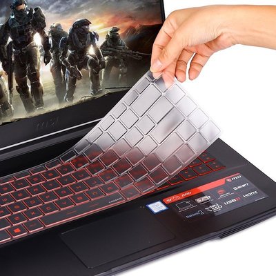 熱銷 酷奇微星GF65筆記本新品電腦鍵盤保護膜游戲新本全覆蓋防塵墊罩套貼膜