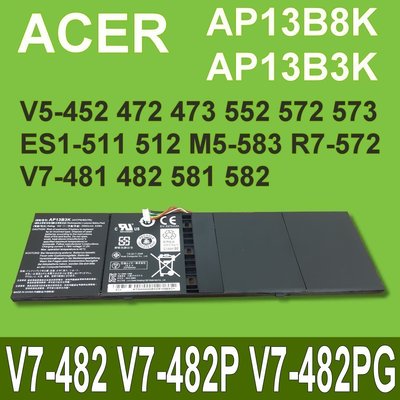 保三 ACER AP13B8K AP13B3K 原廠電池 Aspire V7-482 V7-482P V7-482PG