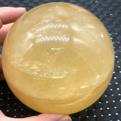 天然冰洲石球，一物一圖，直徑9.7厘米，重1423克，1 水晶 擺件 原石【紫竹齋】8132